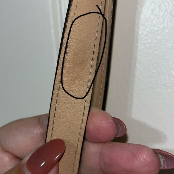 COACH Large Orange Signature Exotic Stripe Leather Shoulder Strap Tote Bag - Picture 5 of 16